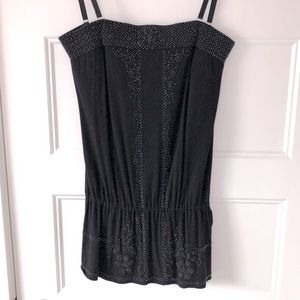 𝅺NWOT Tristan bead embellished strapless top - M